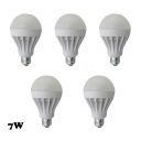 7W 5Pcs E27 350lm 5730SMD LED Globe Bulb