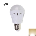 7W 2835SMD E27 Warm White Plastic LED Globe Bulb