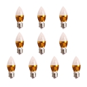 10Pcs LED Candle Bulb E27 5W  Goden 180° Cool White