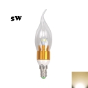 Golden E14 5W 85-265V LED Candle Bulb