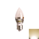 180° 550lm  E27 Candle Bulb 5W Silver  Warm White