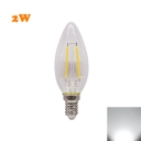E14 2W Candle LED Edison Bulb Cool White Light