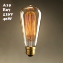ST64 110V  64*148mm E27 40W  Edison Bulb