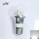 6000K Silver Fiinish 4W 85-265V E27 Mini LED Ball Bulb