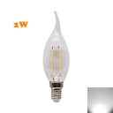 LED Edison Bulb 220V E14 2W Candle Cool White Light