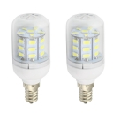 Clear 300lm 85-265V 3.6W LED Bulb E12 6000K 2Pcs