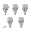 E27 Cool White 15W 5Pcs  350lm 5730SMD LED Globe Bulb