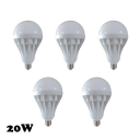 5Pcs Cool White 20W  E27 350lm 5730SMD LED Globe Bulb