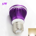 Purple LED Globe Bulb 300lm E27 3W  Warm White Light