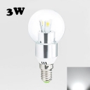 E27 120° 3Leds LED Globe Bulb 3W Cool White