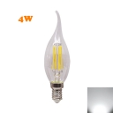 360° Candle LED Edison Bulb E14 4W Cool White Light