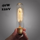 220V E27 40W T10 Edison Bulb