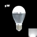 6Leds 6500K 5730SMD E27 5W LED Globe Bulb