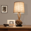 Industrial Fashion Linen Base LED Table Lamp Exclusive Sale