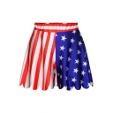 The Stars and Stripes Print Loose Culottes