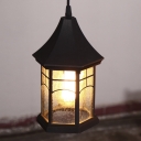 Nautical LED Mini-Pendant Light with Clear Glass in Aged Pewter Finish
