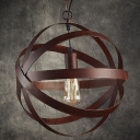 14'' Width Weathered Copper 1 Light Globe LED Ceiling Lamp