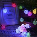 Solar Crystal Ball 22ft 30 LEDs Decorative String Light Kit for Indoor & Outdoor Decoration