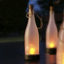Creative Solar Powered 9 Inches High Bottle Shape 1 LED Decorative Hanging Lamp
