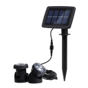 Dual Head 6 LED Cool White Solar Powered Waterproof Garden Patio Spotlight