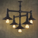 Industrial Style 5 Light LED Mini Chandelier