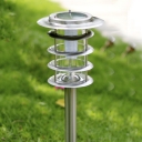 33'' H Simple Modern 5 Layer Stainless Steel Super Bright Solar LED Pathway Lighting