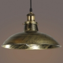 Antique Brass 1 Light LED Pendant Ceiling Light