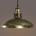 Antique Brass 1 Light LED Pendant Ceiling Light