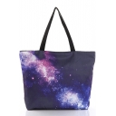 Women Galaxy Print Street Style Shoulder Shopping Bags