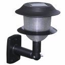 Mini Solar Power Plastic LED Outdoor Wall Lamp with Prismatic Motif