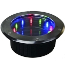 Multi-Color Cast Aluminum Weatherproof 12 LED Solar Deck Light