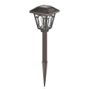 Charming Chocolate Finish 24'' H Solar Powered Large Garden Lantern Pathway Lighting