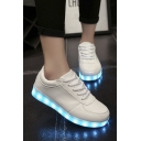 Chic LED Shoes USB Charging Flat Heel Comfort Round Toe Fashion Sneakers