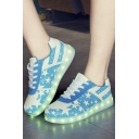 Colorful Popular LED Shoes USB Charging Flat Heel Comfort Round Toe Fashion Sneakers
