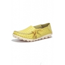 Women's Driving Shoes Lace-Up Loafers Flats Shoes