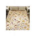 Cute Colorful Coral Velvet Cartoon Print Quilts