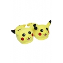 Slippers Plush Stuffed Shoes Casual Indoor Cartoon Home Expression Pikachu Unisex Footwear