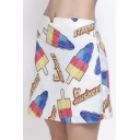 Sexy A-Line Mini Colorful Graphic Skirts