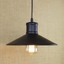 Real Simple Black Saucer 1 Light Industrial Barn Warehouse Indoor LED Pendant Lighting