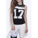 Summer Fashion Round Neck Sleeveless Graphic Tank Top