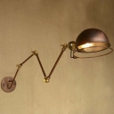 Antique Copper 1 Light Single Light Indoor Adjustable Hallway LED Wall Lamp