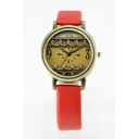 New Arrival Women's Vintage Floral PU Strap Watch
