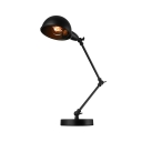 Industrial Style Black Single Light Indoor Desk Adjustable Lamp