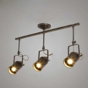 Modern Vintage Style 3 Light Commercial LED Tracking Light in Antique Bronze