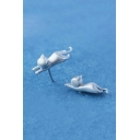 S925 Sterling Silver Cat Stud Earrings for Women Girl