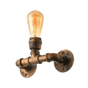10'' Wide Old Bronze Single Light Indoor Pipe LED Wall Lighting