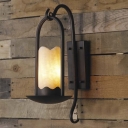 Traditional Country Style 20'' H 1 Light LED Wall Sconce with Cylindrical Alabaster Shade