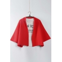 New Arrival Cropped Cape Cardigan