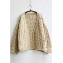 New Arrival Open-Front Batwing Sleeve Cardigan
