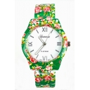 Fashion Floral Flower Watch Bracelet Watch Women Dress Watches Quartz Wristwatch